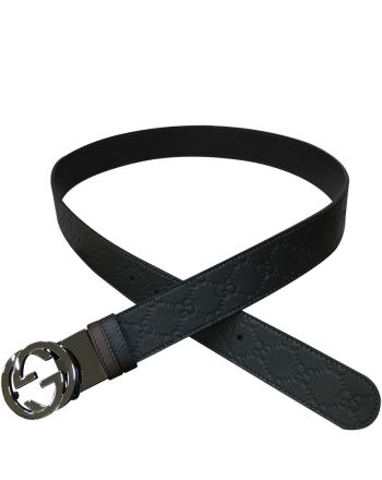 Gucci Reversible Gucci Signature belt Black