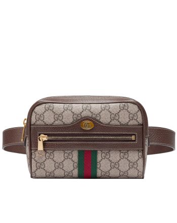 Gucci Ophidia GG Supreme small belt bag 517076 Dark Coffee