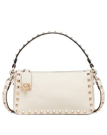 Valentino Small Rockstud Grainy Calfskin Crossbody Bag