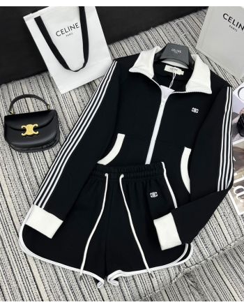 Celine Women's Jacket And Shorts Set Black