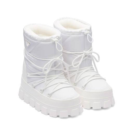 Prada Women's Nylon Gabardine Apres Ski Booties 