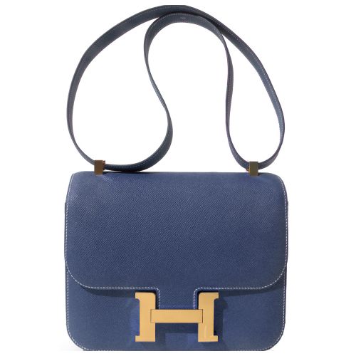 Hermes Epsom Constance 24cm Palladium Hardware 